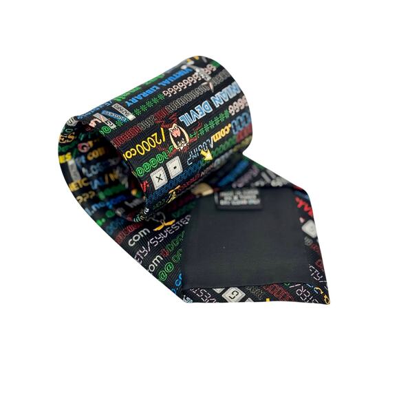 Looney Tunes Taz Internet Theme Necktie Vintage 2001 - Picture 2 of 7